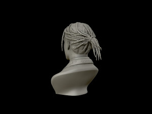 asap rocky portrait sculpture 3d print model Model Cetak 3D