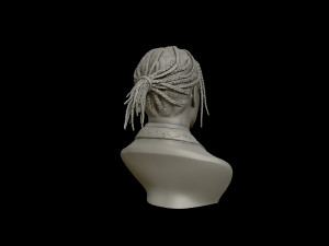 asap rocky portrait sculpture 3d print model Model Cetak 3D