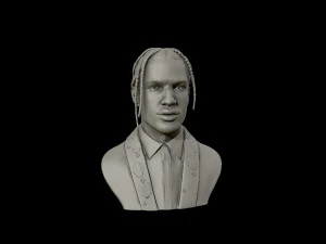 asap rocky portrait sculpture 3d print model 3D Print Model
