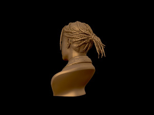 asap rocky portrait sculpture 3d print model Model Cetak 3D
