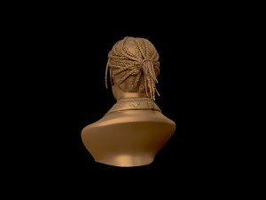 asap rocky portrait sculpture 3d print model Model Cetak 3D