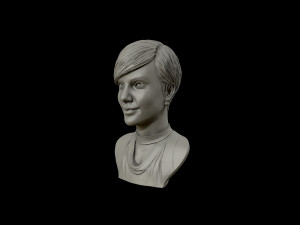 charlize theron 3d portrait sculpture Modello di stampa 3D