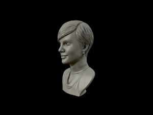 charlize theron 3d portrait sculpture Modello di stampa 3D
