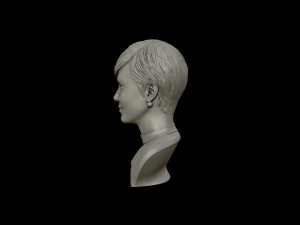 charlize theron 3d portrait sculpture Modello di stampa 3D