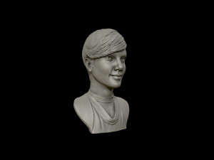 charlize theron 3d portrait sculpture Modello di stampa 3D