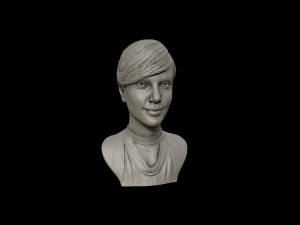 charlize theron 3d portrait sculpture Modello di stampa 3D