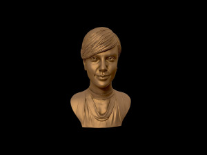 charlize theron 3d portrait sculpture Modello di stampa 3D