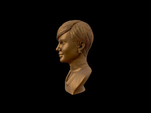 charlize theron 3d portrait sculpture Modello di stampa 3D