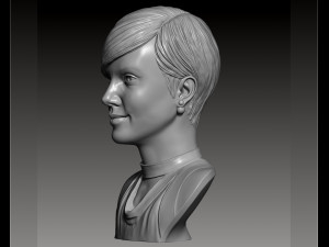 charlize theron 3d portrait sculpture Modello di stampa 3D