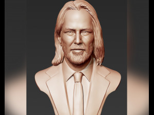 keanu reeves 3d portrait sculpture 3D-Druckmodell