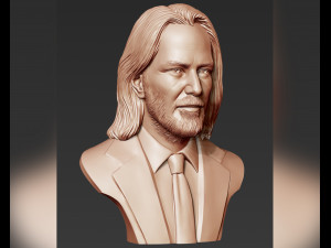 keanu reeves 3d portrait sculpture 3D-Druckmodell