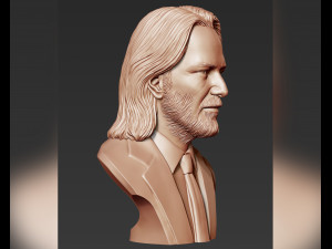 keanu reeves 3d portrait sculpture 3D-Druckmodell