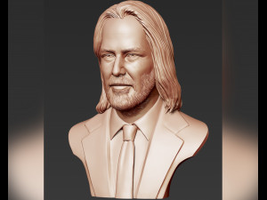 keanu reeves 3d portrait sculpture 3D-Druckmodell