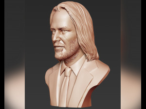 keanu reeves 3d portrait sculpture 3D-Druckmodell