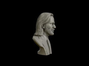 keanu reeves 3d portrait sculpture 3D-Druckmodell