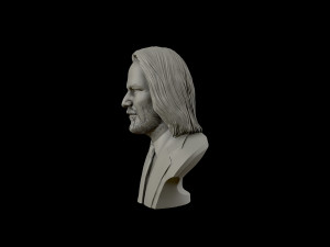 keanu reeves 3d portrait sculpture 3D-Druckmodell