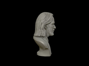 keanu reeves 3d portrait sculpture 3D-Druckmodell