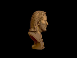 keanu reeves 3d portrait sculpture 3D-Druckmodell