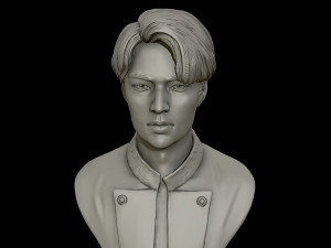 lee min ho 3d portrait model 3D Baskı Modeli