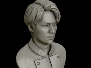 lee min ho 3d portrait model 3D Baskı Modeli