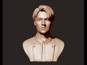 lee min ho 3d portrait model 3D Baskı Modeli