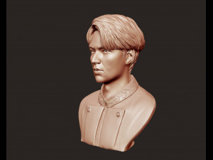 lee min ho 3d portrait model 3D Baskı Modeli