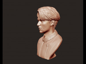 lee min ho 3d portrait model 3D Baskı Modeli