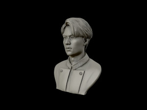 lee min ho 3d portrait model 3D Baskı Modeli