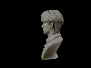lee min ho 3d portrait model 3D Baskı Modeli