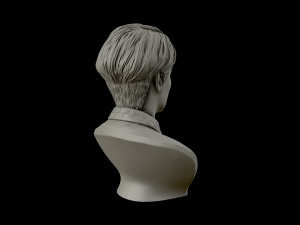 lee min ho 3d portrait model 3D Baskı Modeli