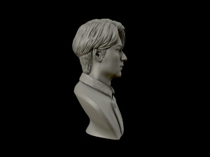 lee min ho 3d portrait model 3D Baskı Modeli