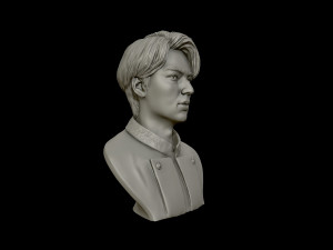 lee min ho 3d portrait model 3D Baskı Modeli