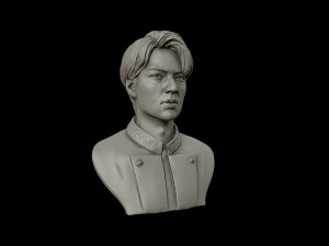 lee min ho 3d portrait model 3D Baskı Modeli