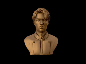 lee min ho 3d portrait model 3D Baskı Modeli