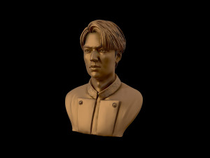 lee min ho 3d portrait model 3D Baskı Modeli