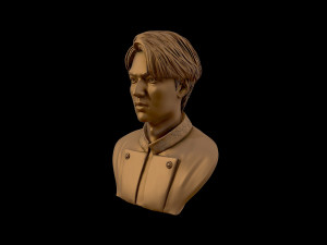 lee min ho 3d portrait model 3D Baskı Modeli