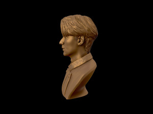 lee min ho 3d portrait model 3D Baskı Modeli