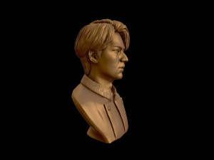lee min ho 3d portrait model 3D Baskı Modeli