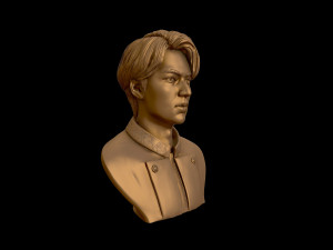 lee min ho 3d portrait model 3D Baskı Modeli