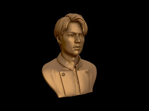 lee min ho 3d portrait model 3D Baskı Modeli