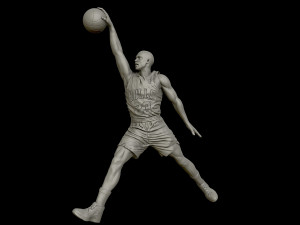 michael jordan dunk sculpture 3d print model 3D Print Model