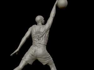 michael jordan dunk sculpture 3d print model 3D Принт Модель