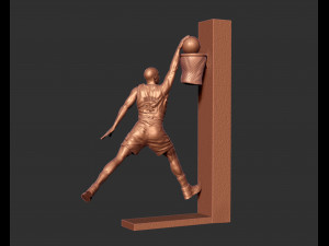 michael jordan dunk sculpture 3d print model 3D Принт Модель