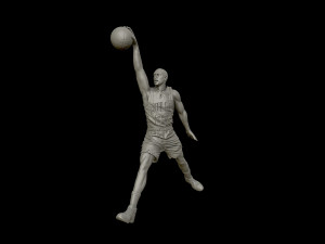 michael jordan dunk sculpture 3d print model 3D Принт Модель