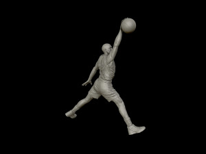 michael jordan dunk sculpture 3d print model 3D Принт Модель