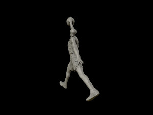 michael jordan dunk sculpture 3d print model 3D Принт Модель