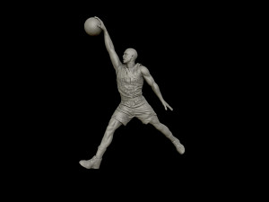 michael jordan dunk sculpture 3d print model 3D Принт Модель