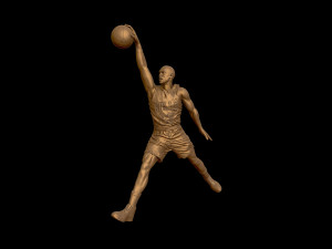 michael jordan dunk sculpture 3d print model 3D Принт Модель