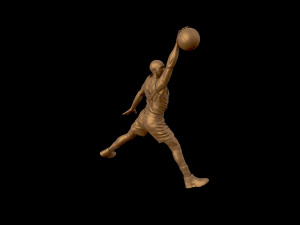michael jordan dunk sculpture 3d print model 3D Принт Модель