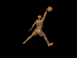 michael jordan dunk sculpture 3d print model 3D Принт Модель
